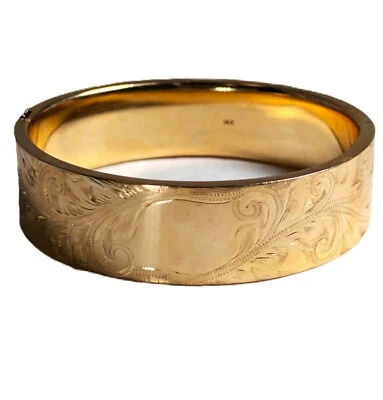 Pulsera de oro 14K, apertura de 6-1/2"" Foto 1 de 4