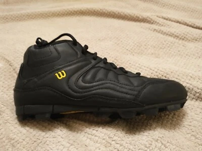 Chuteiras de beisebol Wilson Little Twobagger Mid Junior preto/dourado tamanho 6/39 euro - Imagem 1 de 4