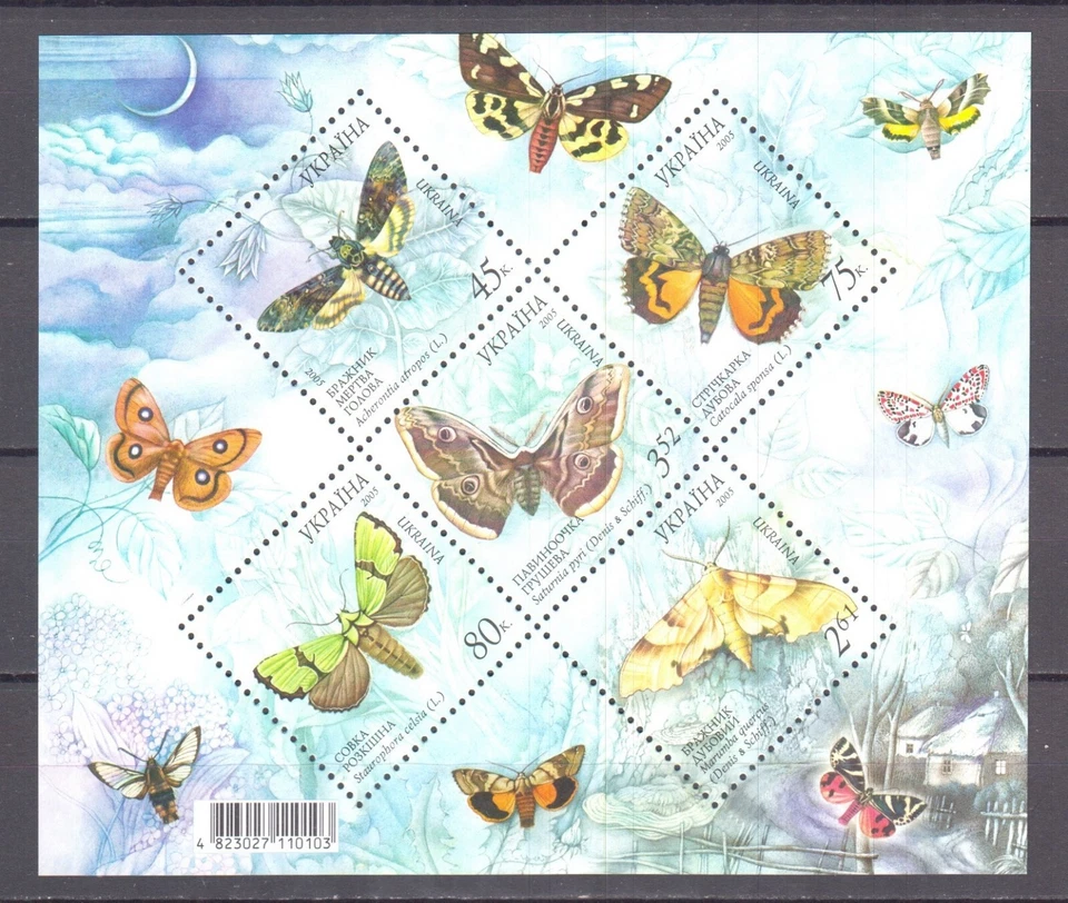 Ucrania 2005 fauna noche mariposas insectos flora flores Foto 1 de 1