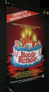 Original BLOODY BIRTHDAY Video Release Poster ROLLED Ed Hunt JULIE BROWN - Bild 1 von 2