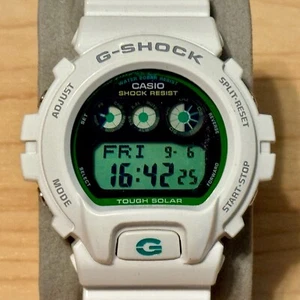 Casio G-Shock G-6900EW-7 Green Collection White Solar Men's Digital Watch 6900 - Picture 1 of 12