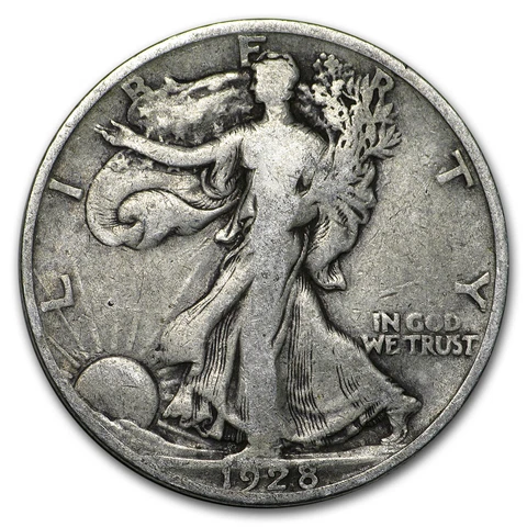 1928-S Walking Liberty Half Dollar Good/VG - SKU#10027 Cover