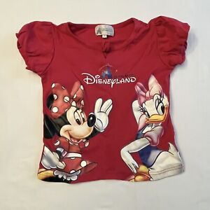 Filles Disney Minnie Mouse et Daisy à manches courtes T-shirt officiel Merchandising