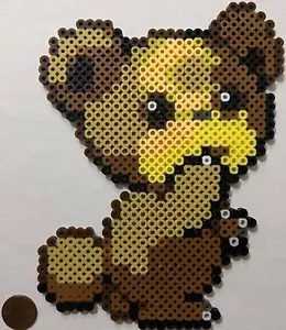 Teddiursa Bead Sprite Perler Artkal Pixel Art retrò piccolo orso mezzaluna normale - Foto 1 di 1