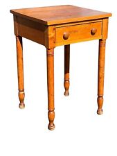 Antique 19th Century Sheraton Maple One Drawer Stand