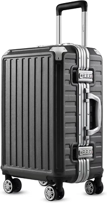 LUGGEX Hard Shell Carry on Luggage with Aluminum Frame - 100% PC No Zipper Suitc - Image 1 of 4