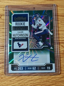 2023 Contenders XAVIER HUTCHINSON Rookie Autograph PRIZM - Houston Texans Auto - Bild 1 von 2