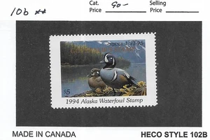 Alaska: 1994 $5 Governor's Duck Stamp, Sc # 10b, MNH (64167) - Picture 1 of 1