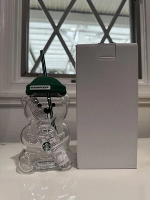 Taza de cristal Starbucks Bearista 2025 auténtica edición limitada - totalmente nueva   Foto 1 de 4