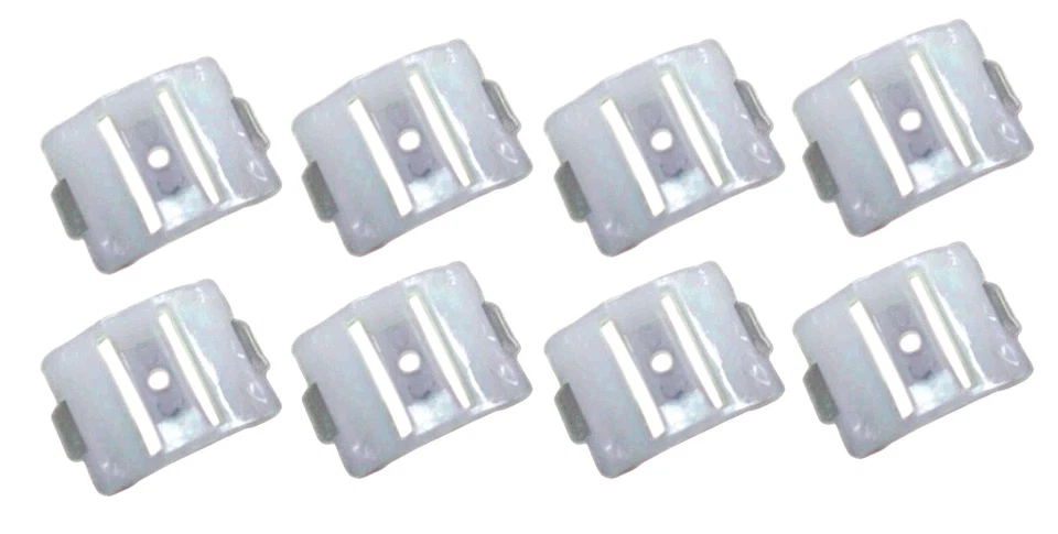 Комплект боковых молдинговых зажимов для крыла двери кузова (8 шт.) 1967 1968 Ford пикап - Изображение 1 из 1