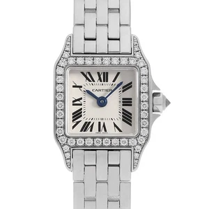 Cartier Mini Santos Demoiselle Bezel Diamond WF9005Y8 second hand Women - Picture 1 of 11