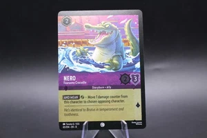 Nero Fearsome Crocodile Foil Lorcana Reign of Jafar #65 No Border - Picture 1 of 2