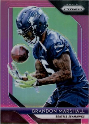 2018 Panini Prizm Prizms Pink #23 Brandon Marshall - FB - Image 1 of 2