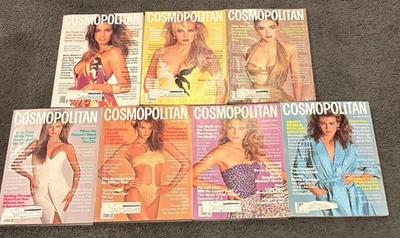 7 1980's Cosmopolitan Magazines: Madonna, Cindy Crawford, Kim Alexis, Porizkova - Image 1 of 4