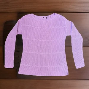 Maglione Talbots rosa Pima cotone donna XS manica lunga pullover collo barca - Foto 1 di 6