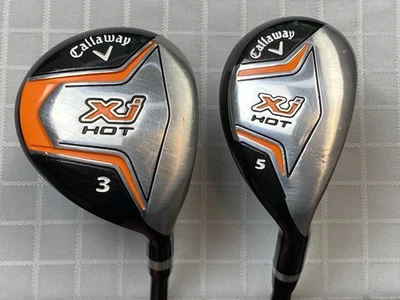 Callaway Golf XJ HOT (2) Club Junior Set Driver 3 Madera y 5 Híbridos Derecha Juvenil Foto 1 de 4