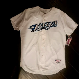 NWT AUTHENTIC Majestic Toronto Blue Jays Home White Jersey 48 yankees Vlad Jr. - Picture 1 of 3