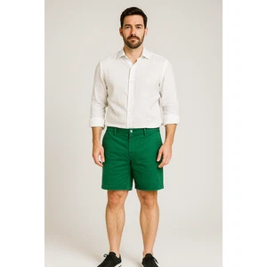 Vineyard Vines Gr. 34 hellgrün Chino Twill Clubshorts adrette flache Vorderseite gebraucht, in einwandfreiem Zustand - Bild 1 von 7