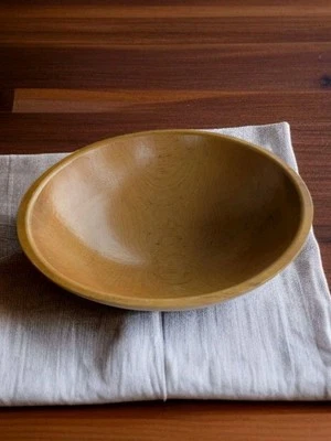 Vintage Craftwood Co Kittery Maine Wooden Dough Bowl Handcrafted 11.5" By 12" - Image 1 of 4