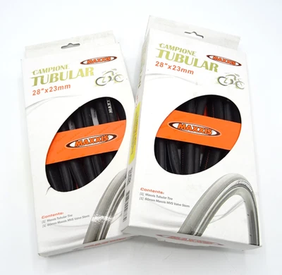 Maxxis Campione 28" x 23mm Schlauchreifen Rennrad schwarz Paar Neu TY-426-F8 - Bild 1 von 4