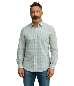 Camisa de vestir para hombre talla 16 34/35 manga larga puño abatible carrera uso profesional - Imagen 1 de 19
