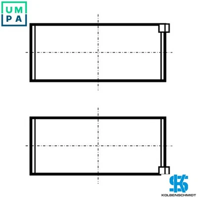 CONNECTING ROD BEARING SET 37174600 STD FOR ALFA ROMEO 159/Sportwagon BRERA 2.0L - Image 1 of 4