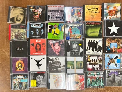 90s 2000s Rock Pop CD Lot 35+ Albums TLC No Doubt Counting Crows Live STP MJ - Image 1 of 4