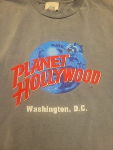 Vintage 90s Planet Hollywood Washington DC Shirt XL Made USA Logo  - Bild 1 von 8