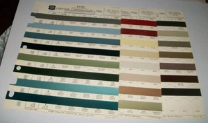 1966 Chrysler Plymouth Dodge auto Acme Paint Chips color stripes sheets set -VG - Picture 1 of 2
