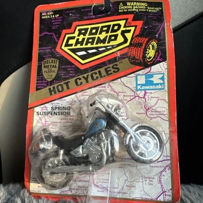 ROAD CHAMPS - HOT CYCLE - 1:18 Scale Diecast - Kawasaki Vulcan 750 - #6301 -NOS! - Image 1 of 4