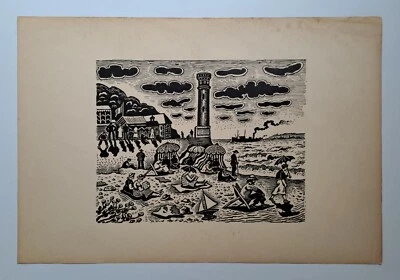 SAINT-DELIS Henri Liénard de-"Entrée du Port à HONFLEUR"-CALVADOS (14). - Photo 1/3