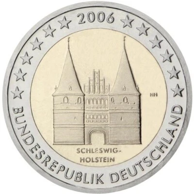 Germany - 2 Euro Commemorative 2006 Schleswig-Holstein  UNC  FREE SHIPPING - Image 1 of 3