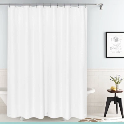  2 PACK Deluxe Shower Curtain Liner Mildew Resistant Water Repellent Magnetized  - Image 1 of 4