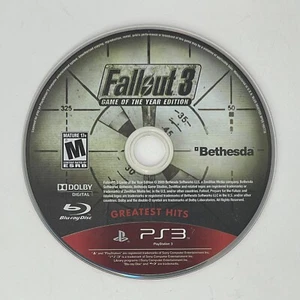 Fallout 3 - Edición Juego del Año (PlayStation 3, PS3) Disco Probado - Imagen 1 de 2