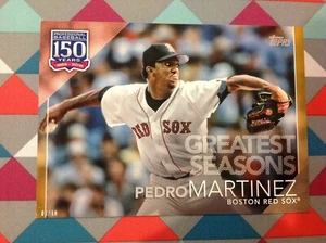 #145 Pedro Martinez Rot Sox 5x7 (#/ 10 Hergestellt) Gold 2019 Topps 150 Eu - Bild 1 von 1