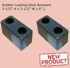 2 PACK Loading Dock Bumpers 6 in Rubber Boat Warehouse Trailer Truck Bolt On NEW - Picture 1 of 15