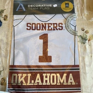 Oklahoma Sooners Garden Flag, New, 12x18”, Doublesided - Picture 1 of 2