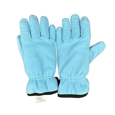 Guantes de vellón Lands End ThermaCheck talla pequeña azules y negros Foto 1 de 4
