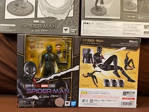 Bandai Marvel SHF S.H.Figuarts Spiderman No Way Home "TRAJE NEGRO Y DORADO" con soporte - Imagen 1 de 1