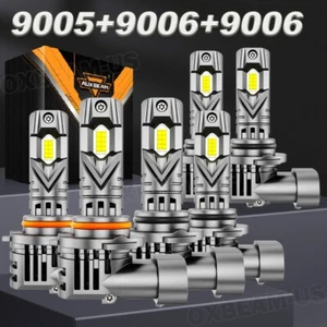 AUXBEAM Canbus LED Headlight Hi/Low+Fog Bulbs 6500K for Toyota Corolla 2005-2008 - Picture 1 of 12