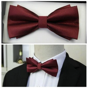 Men Formal Tuxedo Wedding Bow Ties Adjustable Length Pre Tied Bowties Chic Gifts - Picture 1 of 9