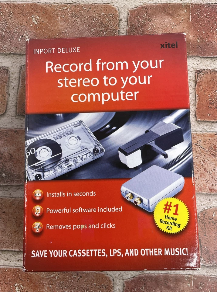 New Import Deluxe Audio Recording Kit Record From Your Stereo To Your   Computer - Image 1 of 4