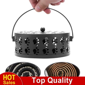 Mückenspirale Halter Metall Räucherspiralen Halter Moskito-Spule Halter Box - Bild 1 von 16