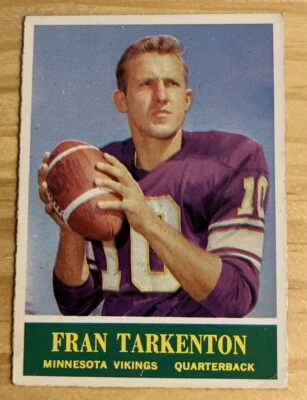 1964 Fran Tarkenton NFL HOF Philadelphia Football Card #109 Minnesota Vikings - Image 1 of 2