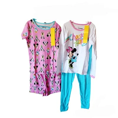Disney Minnie Mouse Girls 4 Pc Pajama Sets-6-Long & Short Pants & Sleeves - Image 1 of 4
