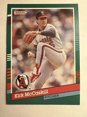 1991 Donruss #637 Kirk McCaskill California Angels Baseball Card - Image 1 of 2