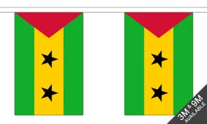 Sao Tome and Principe Bunting - 9 Metres 30 Flag Banner Decoration - Picture 1 of 1