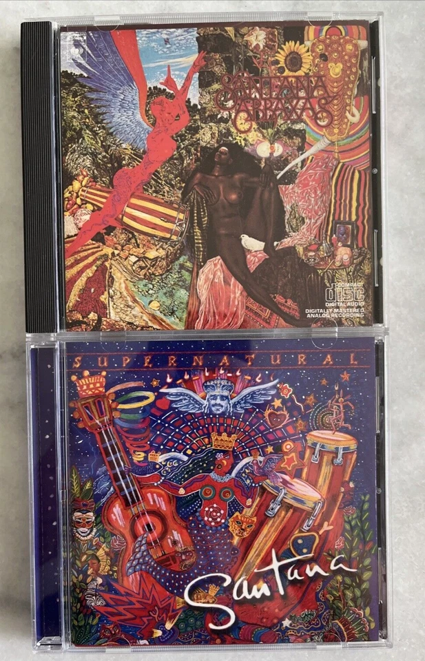 SANTANA ~ Abraxas 1970 / Supernatural 1999 Lot of 2 CDs Wyclef Jean, Rob Thomas Foto 1 de 4