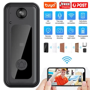WiFi Smart Wireless Ring Doorbell Security Intercom Video Camera Door Bell Chime - Picture 1 of 20