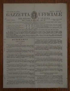 GAZZETTA UFFICIALE N.67 DEL 22 MARZO 1937 / ANNO XV (GA3) - Imagen 1 de 1
